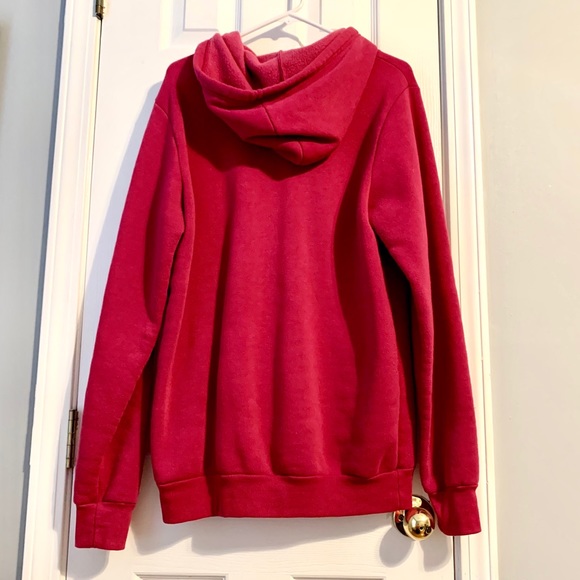 Rue21 Hot Pink Hoodie Sz L Sequin Gold Lettering - Picture 6 of 7